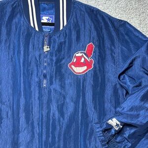 Vintage Starter Jacket Mens Extra Large Cleveland Indians Chief Wahoo 1990s CLE
